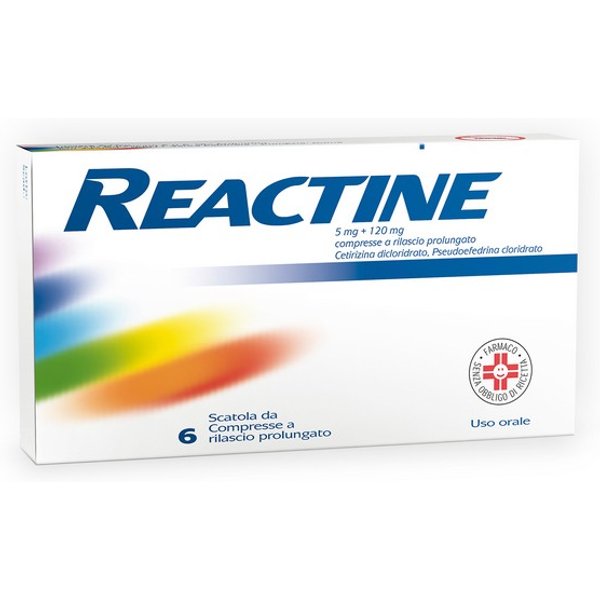 Reactine Rinite Allergica Stagionale - 6 Compresse Rilascio Prolungato-image