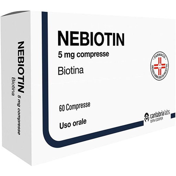Nebiotin 5 Mg Compresse – Biotina Per Pelle, Capelli E Metabolismo-image