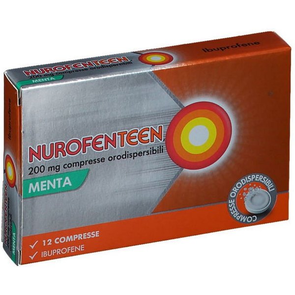 Nurofenteen 12 Compresse Orodispersibili 200 Mg Menta-image