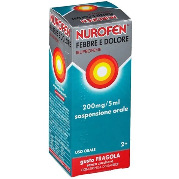 Nurofen Febbre E Dolore Ibuprofene 200Mg/5Ml Gusto Fragola-image