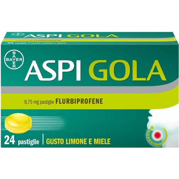 Aspi Gola Caramelle Antinfiammatorio Gola E Mal Di Gola 24 Pastiglie-image