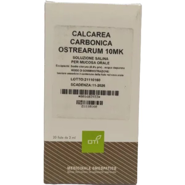 Calcarea Carbonica Ostrearum 10MK 20 Fiale 2Ml Mucosa Orale-image