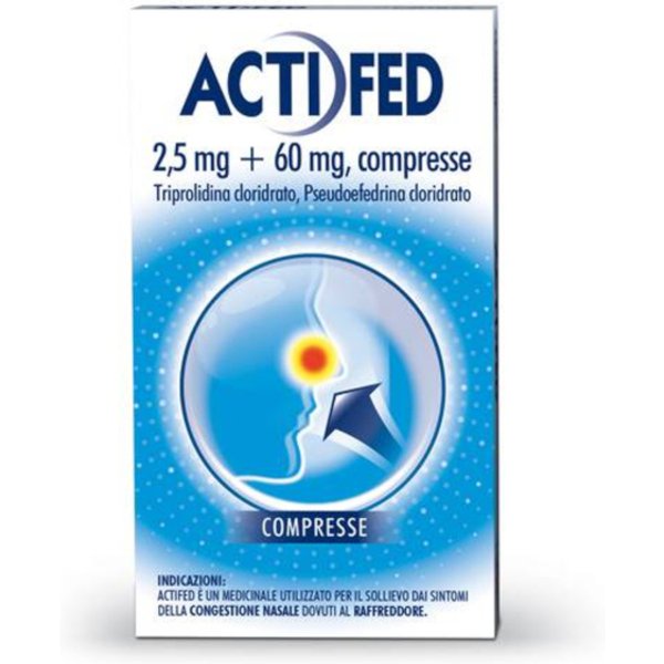 Actifed 12 Compresse Da 2,5 Mg + 60 Mg-image