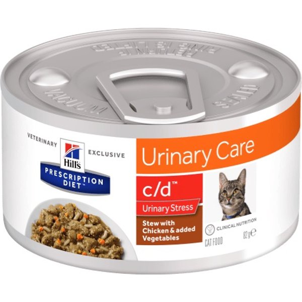Hill's Pd Feline C/D Stress Reduced Calorie Spezzatino Lattina 82 Gr-image