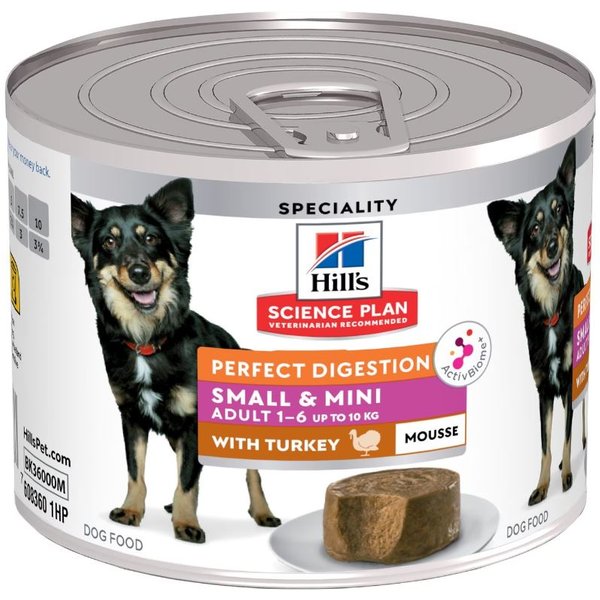 Hill's Canine Perfect Digestion Adult Small&Mini Mousse Tacchino Lattina 200 Gr-image