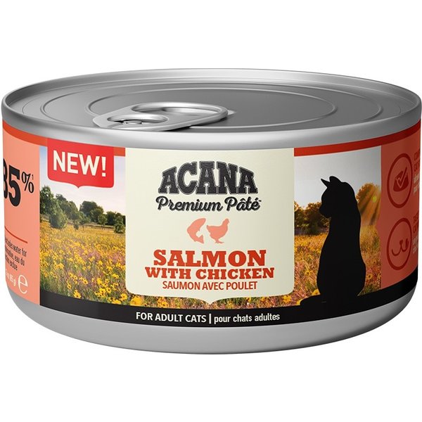 Acana Gatto Premium Pate' Adulto Salmone & Pollo 85 GR-image