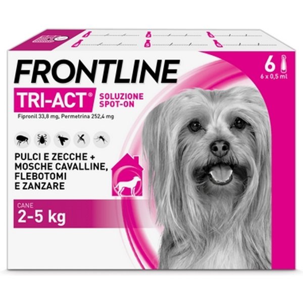 Tri-Act 6 Pipette Antiparassitario Cani E Cuccioli Xs 2-5Kg-image