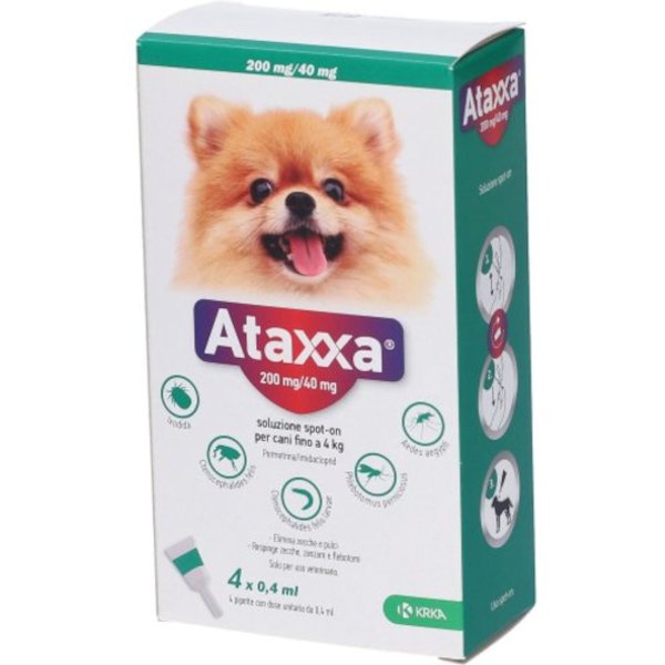 Ataxxa Spot-On Cani Fino A 4 Kg Antiparassitario-image