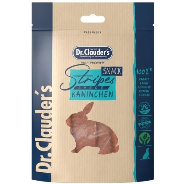 Dr. Clauder's Cane Snack Stripes Filetto Di Coniglio 80 Gr-image