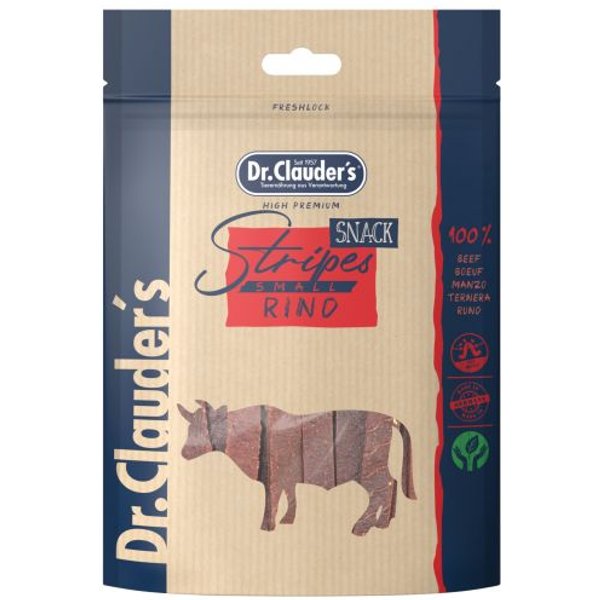 Dr. Clauder's Cane/Gatto Snack Stripes Piccolo Filetto Di Manzo 80 Gr-image