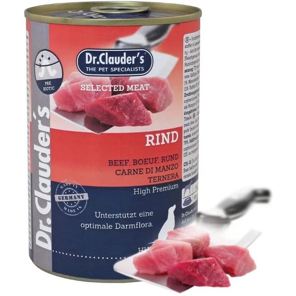 Dr. Clauder's Cane Selected Meat Adulto Manzo Lattina 400 Gr-image