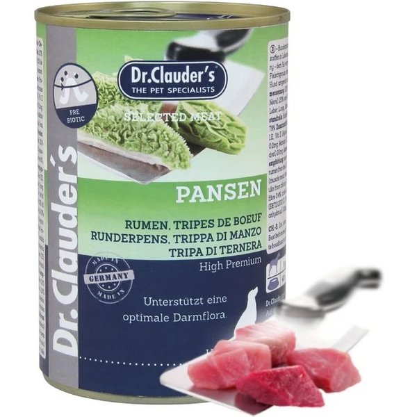 Dr. Clauder's Cane Selected Meat Adulto Trippa Di Manzo Lattina 400 Gr-image