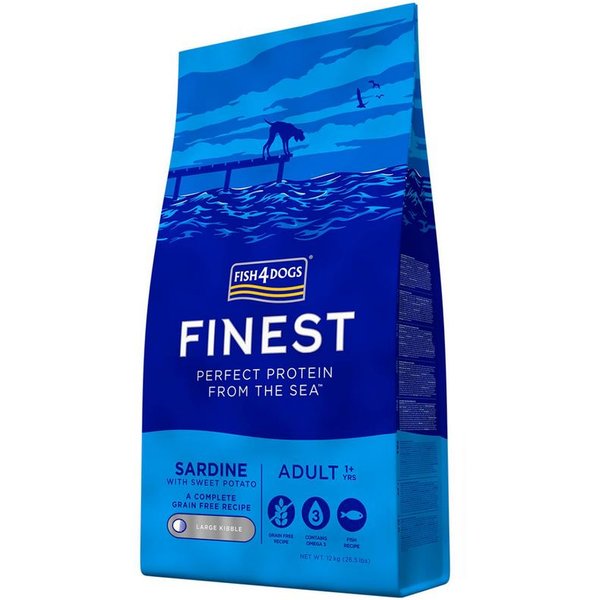 FISH4DOGS Cane Finest Adulto Sardine Large 12 Kg-image