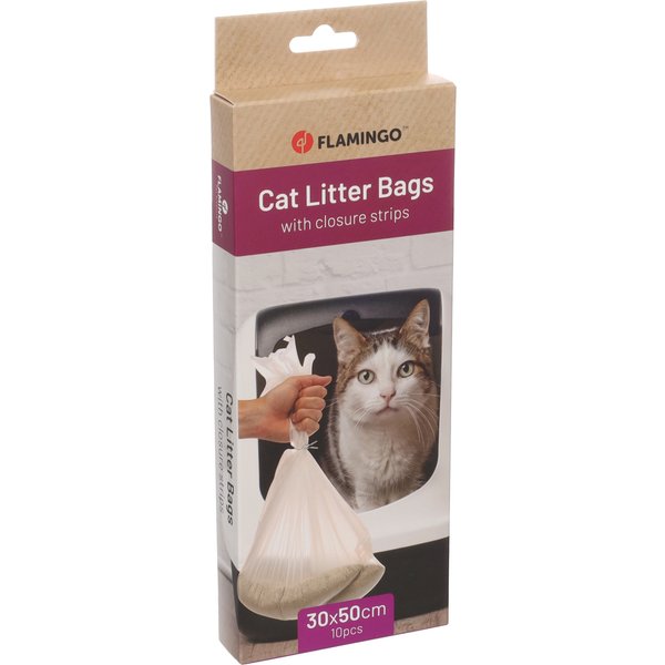 Flamingo Gatto Sacchetti Per Lettiera "Basic" 30X50 Cm Cf. (10 Pz)-image