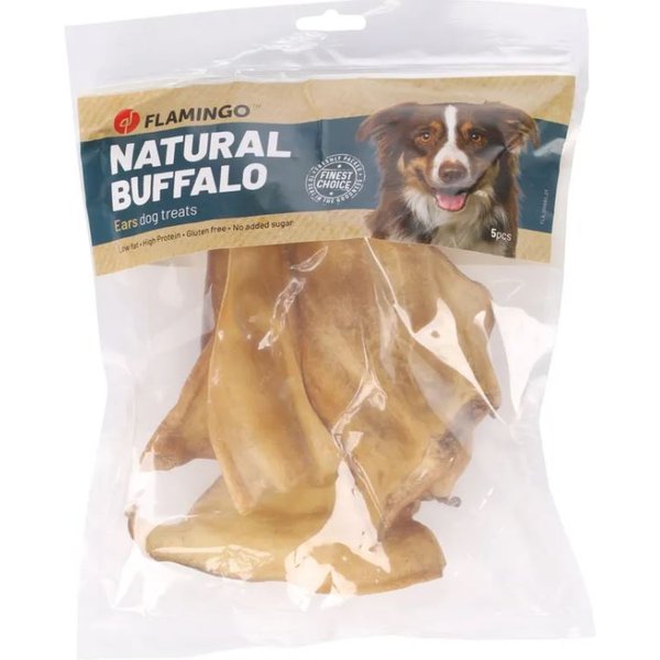 Flamingo Cane Snack Nature Orecchie DI Bufalo Cf. (5 Pz)-image