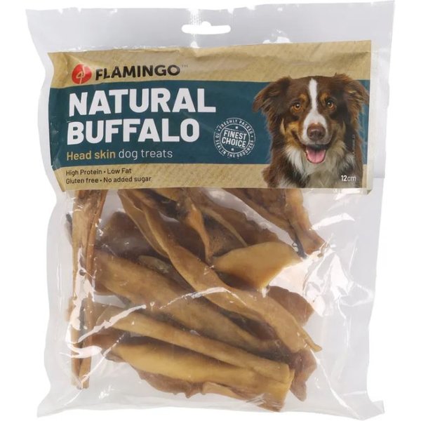 Flamingo Cane Snack Nature Pelle Di Testa Di Bufalo 12 Cm Cf. (200 Gr)-image