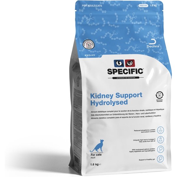 Specific Gatto Kidney Support Hydrolyzed (FKD-HY) Cf. (3X1,6 Kg) 4,8 KG-image