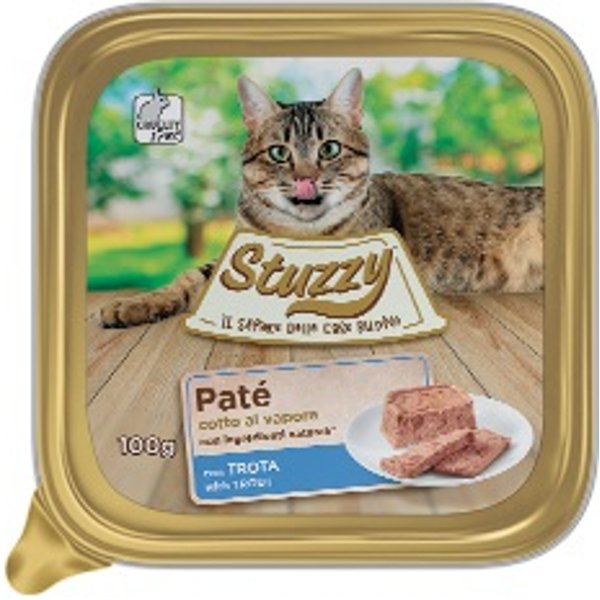 Stuzzy Gatto Pate' Vaschetta Adulto Trota 100 Gr-image