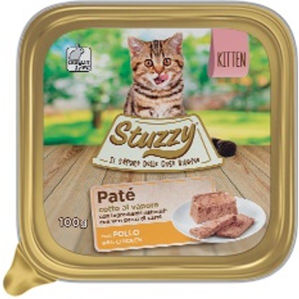 Stuzzy Gatto Pate' Vaschetta Kitten Pollo 100 GR-image