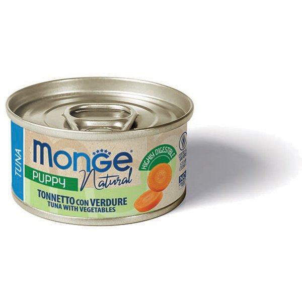 Monge Cane Natural Lattina Puppy Tonnetto & Verdure 95 Gr-image