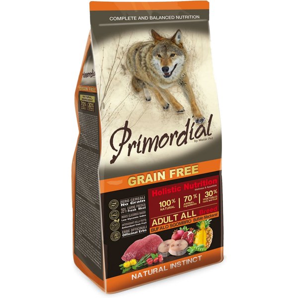 Primordial Cane Adulto ALL Breeds Bufalo & Sgombro 12 KG-image