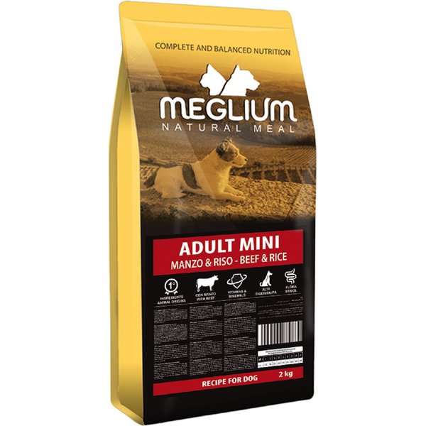 Meglium Cane Adulto Mini Manzo & Riso 2 KG-image