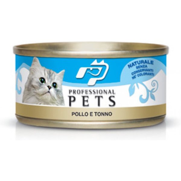 Pet Professional Gatto Adulto Pollo & Tonno Lattina 70 Gr-image