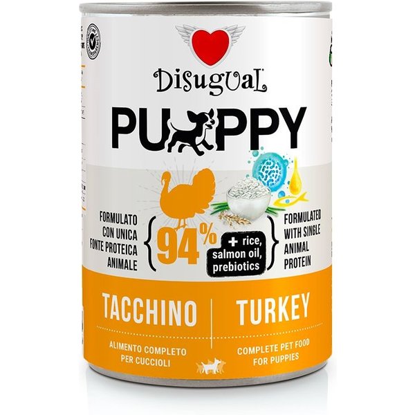 Disugual Cane Puppy Monoproteico Tacchino Lattina 400 Gr-image