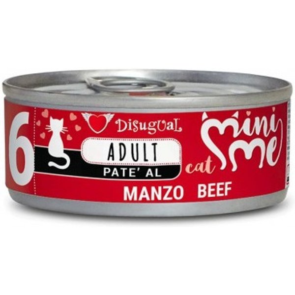 Disugual Gatto Minime (6) Adulto Manzo Lattina 85 Gr-image