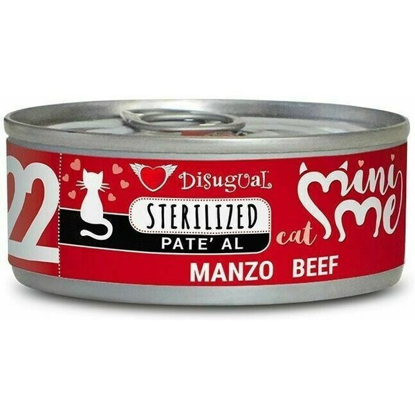 Disugual Gatto Minime (22) Adulto Sterilizzato Manzo Lattina 85 GR-image