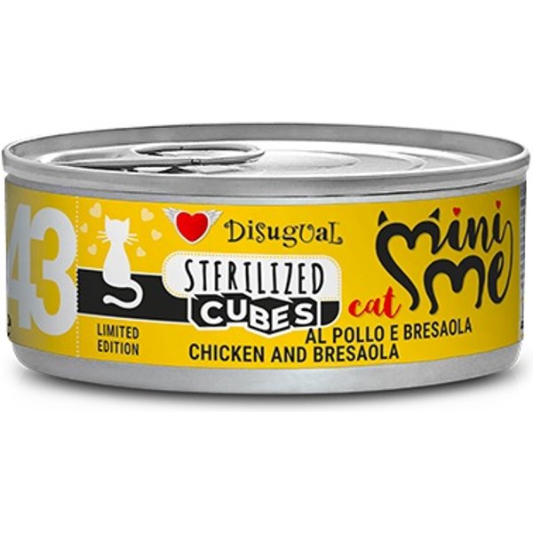 Disugual Gatto Minime Cubes (43) Adulto Sterilizzato Pollo & Bresaola Lattina 85 Gr-image