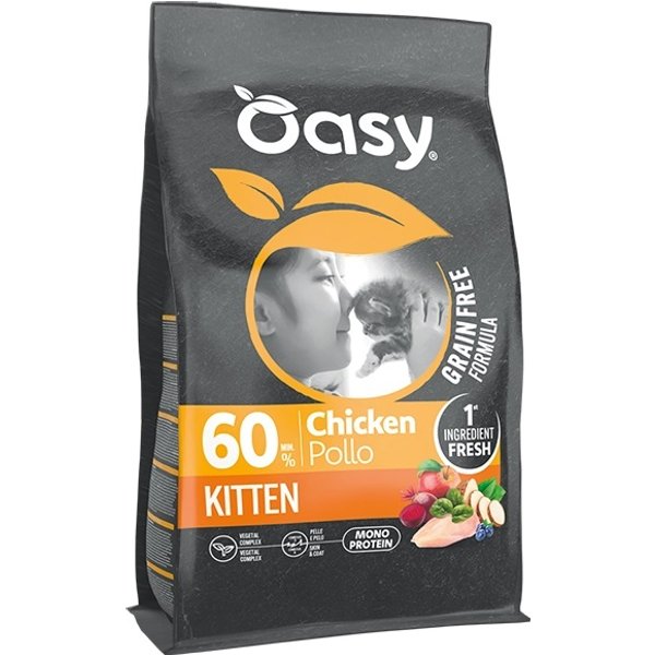 Oasy Gatto Grain Free Formula Kitten Pollo 6 KG-image