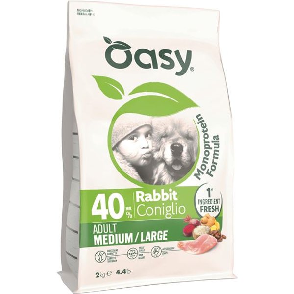 Oasy Dry Dog Ad M/L CONIGL10KG-image