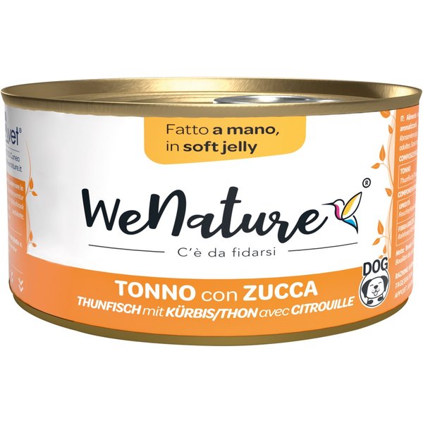 Wenature Cane Lattina In Jelly Adulto Tonno & Zucca 150 Gr-image