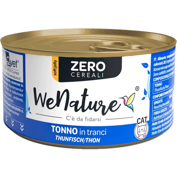Wenature Gatto Zero Cereali Lattina In Jelly Adulto Tonno 85 Gr-image