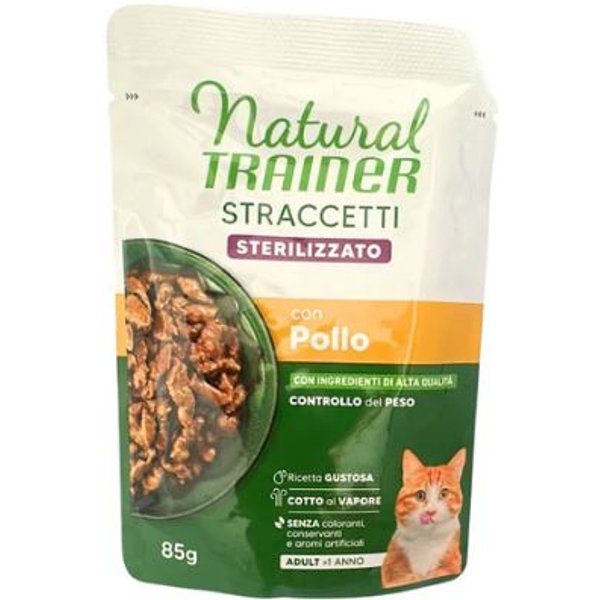 Trainer Gatto Natural Straccetti Adulto Sterilizzato Pollo 85 GR-image