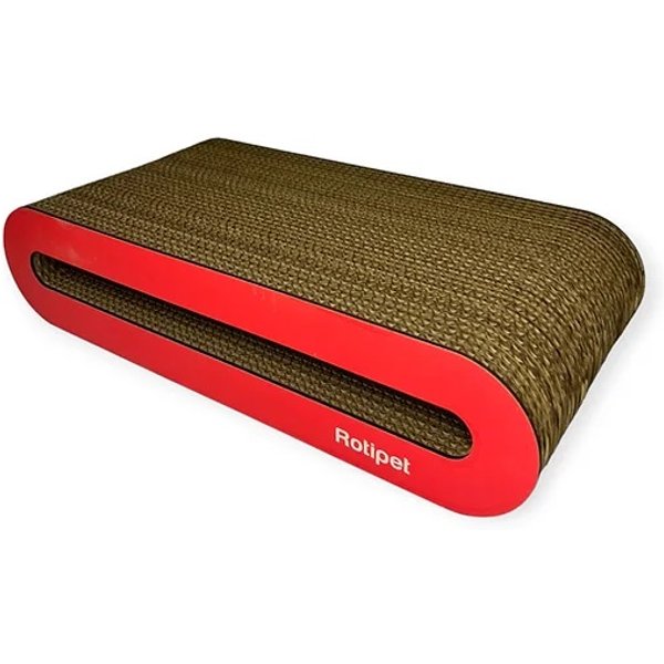 Rotipet Gatto Tiragraffi "Loopy" 44X21X10 Cm Rosso-image