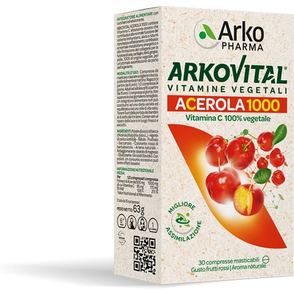 Acerola 1000 Vitamina C Compresse Masticabili-image