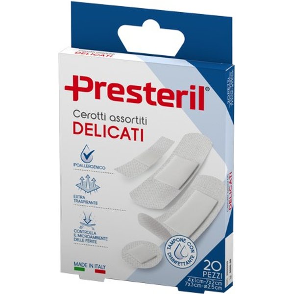 Cerotto Medipresteril Cerotti Delicati Assortiti 4 Formati 20 Pezzi-image