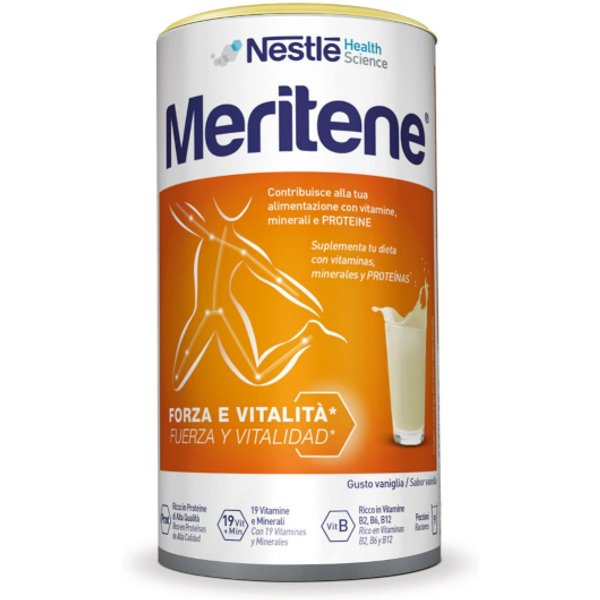 Meritene Forza Vitalità Vaniglia, Integratore Proteico Senza Glutine, 270 G-image