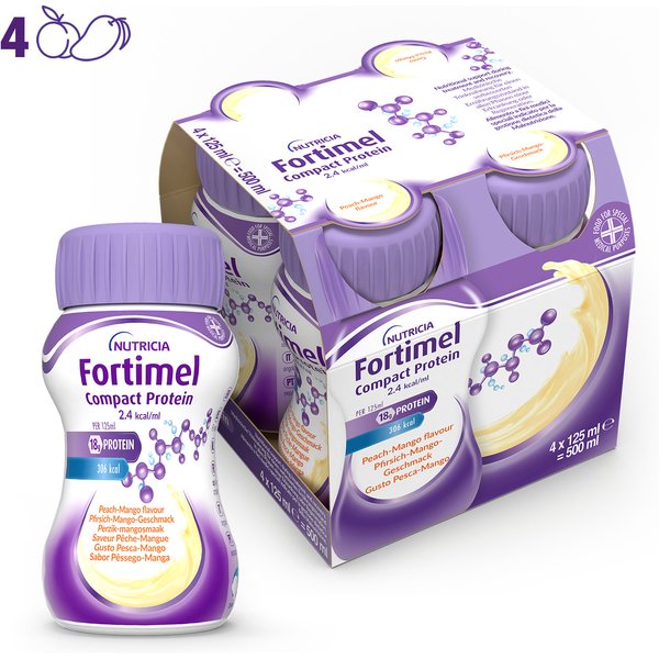 Fortimel Compact Pro Pesca-Mango 4X125 Ml-image