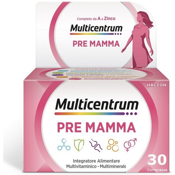 Multicentrum Pre Mamma Integratore Multivitaminico Donna 30 Compresse-image
