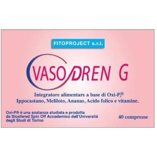 Vasodren G Integratore Microcircolo E Drenaggio 40 Compresse-image
