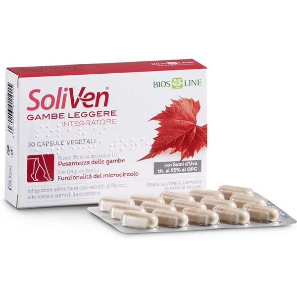 Biosline Soliven 30 Capsule Gambe Leggere-image