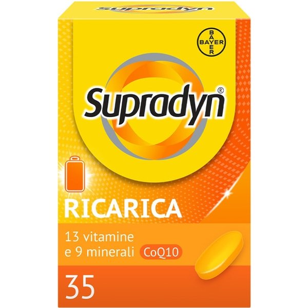 Supradyn Ricarica Integratore Multivitaminico 13 Vitamine 9 Minerali Coenzima Q10 35 Compresse-image