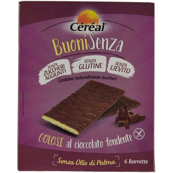 Cereal Buoni Senza Golosi Cioccolato Fondente 6 X 17 G-image