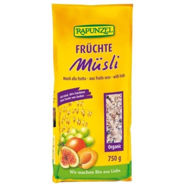 Rapunzel Muesli Alla Frutta Senza Zuccheri Aggiunti 750 G-image