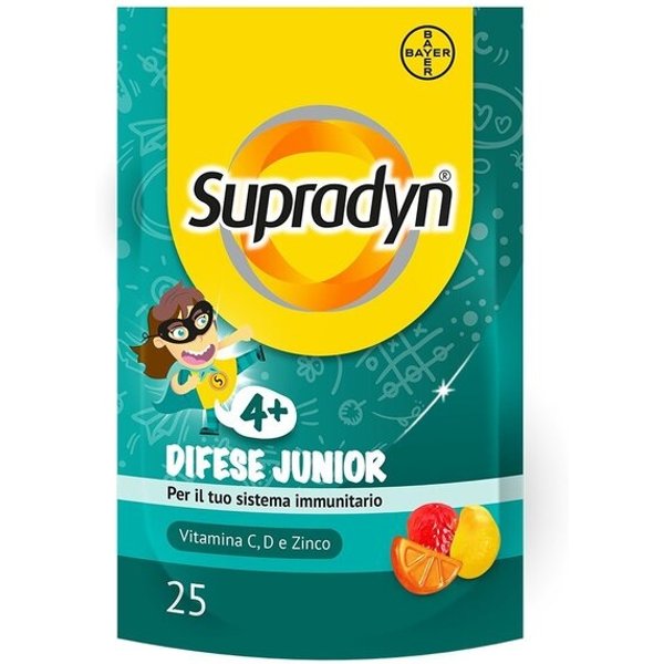 Supradyn Difese Junior Con Vitamina C E Zinco 25 Caramelle-image