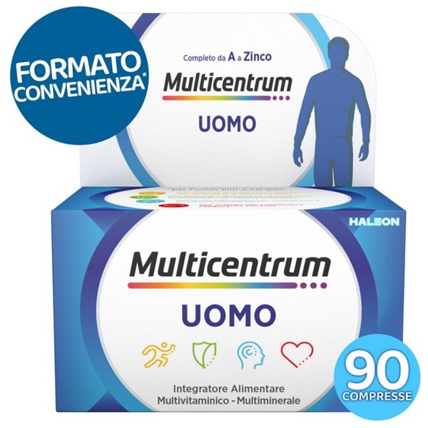 Multicentrum Uomo Integratore Multivitaminico Completo Per Uomini Fino Ai 50Anni Formato Convenienza 90 Compresse-image