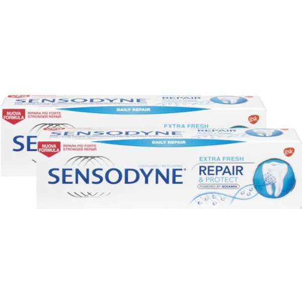 Sensodine Repair & Protect Extra Fresh Dentifricio 2X75Ml-image